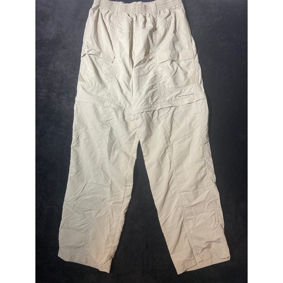 Columbia Convertible Hiking‎ Pants Omni-Shade Outdoor Beige Size L 34 - Picture 1 of 8
